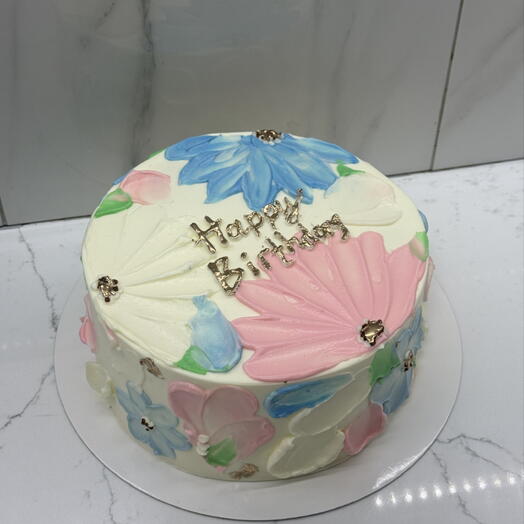 Cake with flower
