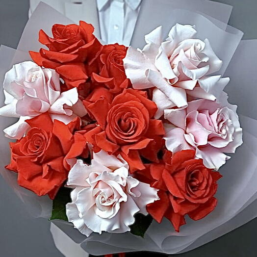 kytice 9 francouzskych růzi