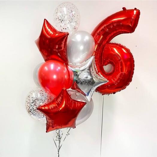 Композиция из 11 шаров