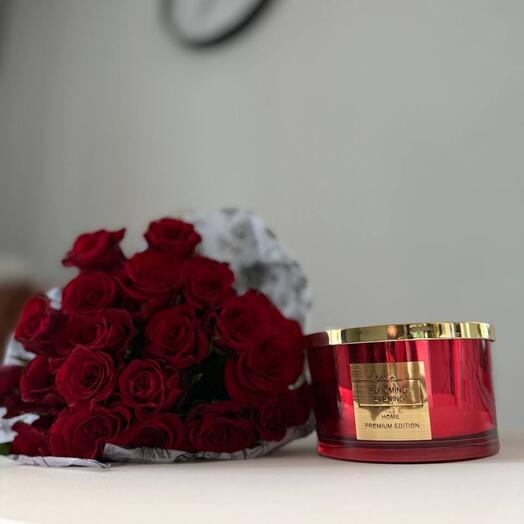 Blooming evening red ️‍🔥 20 roses