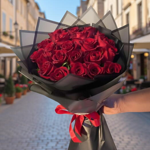 КАРМИННО-КРАСНЫЙ БУКЕТ