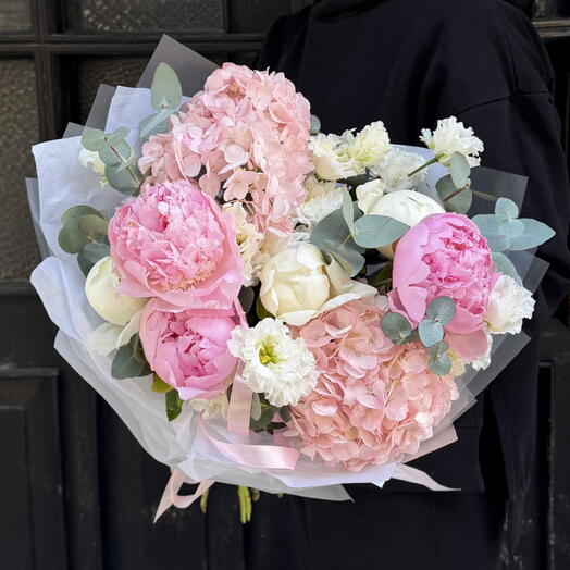 Peony and hydrangea