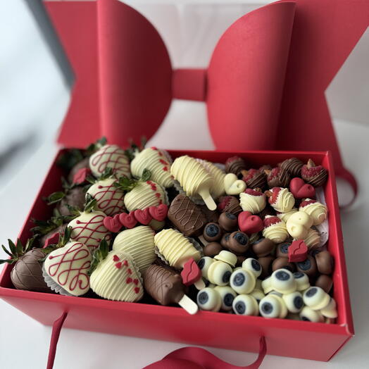 Red Gift Set with a Bow