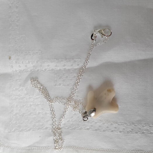 Nautica collection. White coral pendant