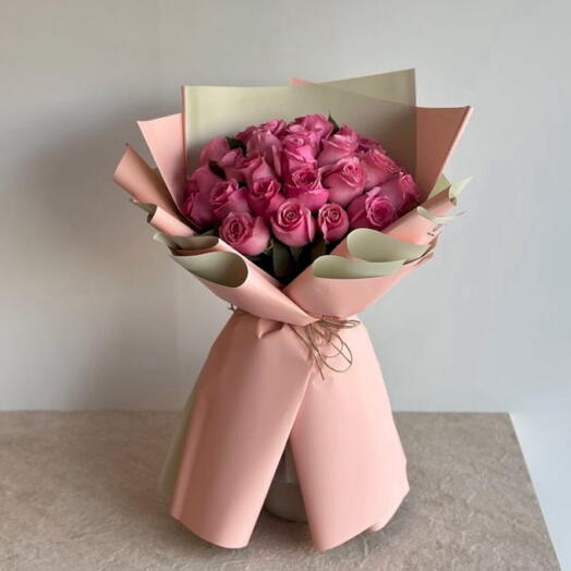 باقة روز وردي