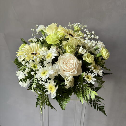 Condolencia blanca mediana