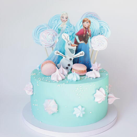 FROZEN THEMED CELEBRATION CAKE