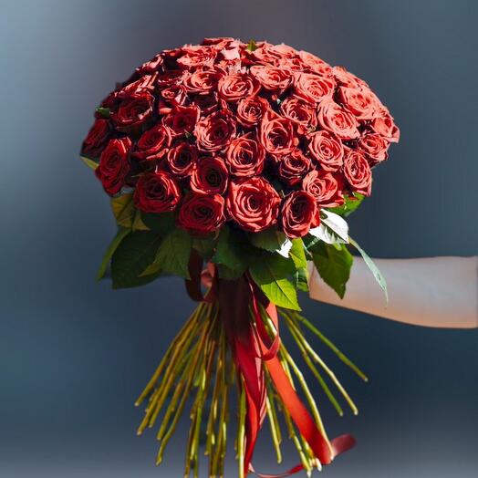 51 Red Roses bunch