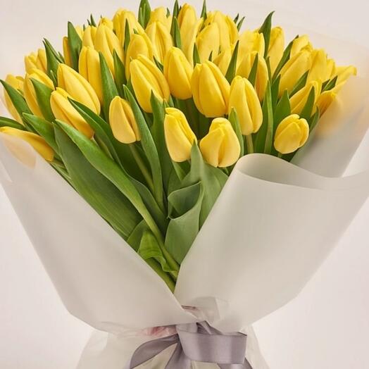 Yellow tulips