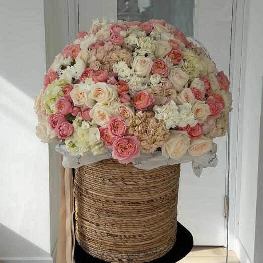 Giant flower basket