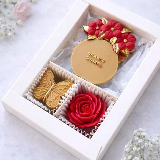 Pudełko czekoladek z perfumami 1