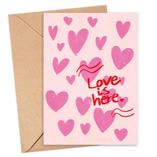 Kartka Love is Here