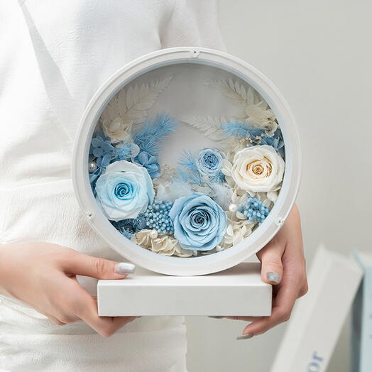 Flower Sky Blue Eternal Flower Magic Lamp