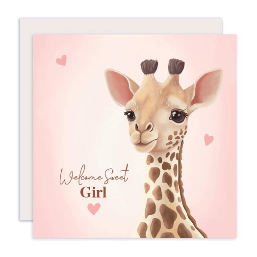 Welcome girl card