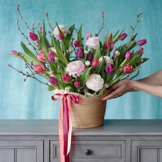 Цветочная корзина Иванка