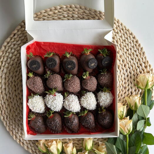 Fresas con chocolate 20 uds