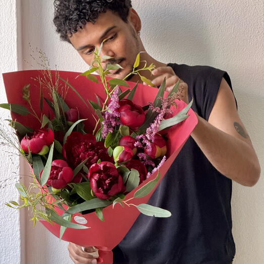 MONO OF PEONY RED CHARM