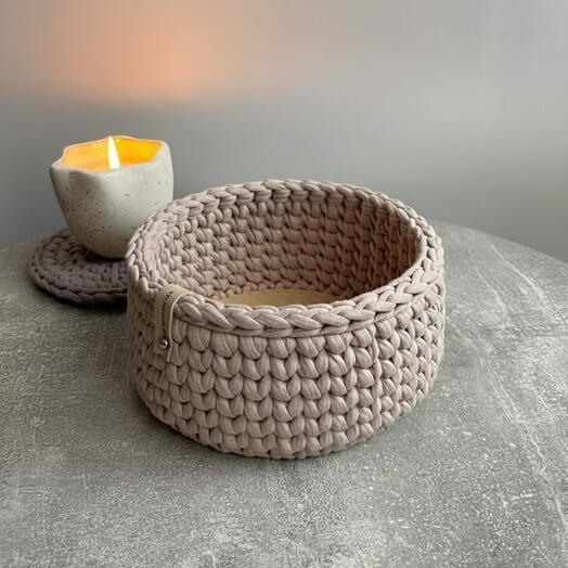 Handmade органайзер с деревяным дном