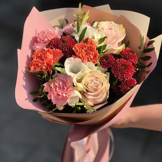 Blumenstrauß "Velvet Blush" S