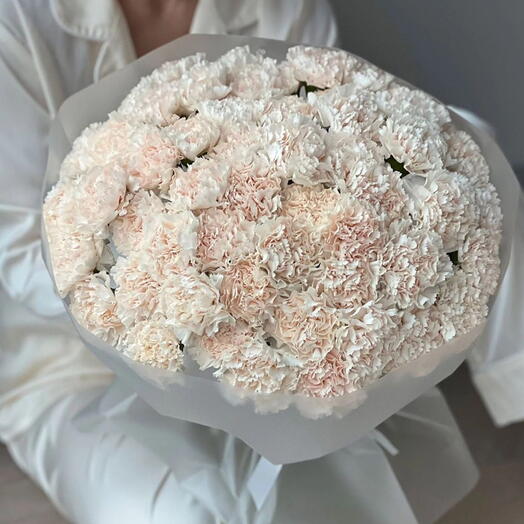 Нежные диантусы в оформлении (51 шт)