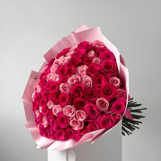 101 roses pink mix