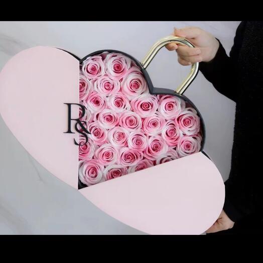 Rose Flowers in heart shape box for your loved ones