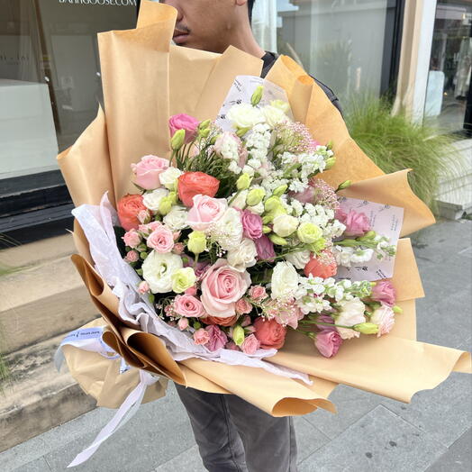 Eusthoma Mix Flowers Big Bouquet