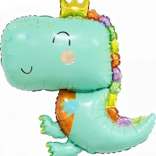 Шар динозавр зеленый 81 см