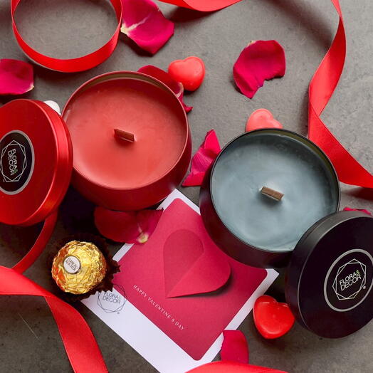 2 Scented candles "For Two"