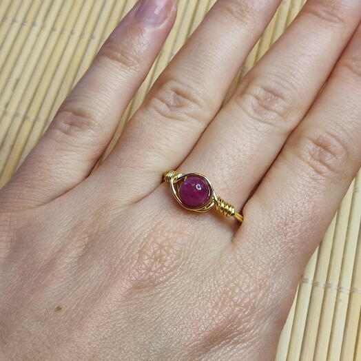 Adjustable Candy Crystal Ring