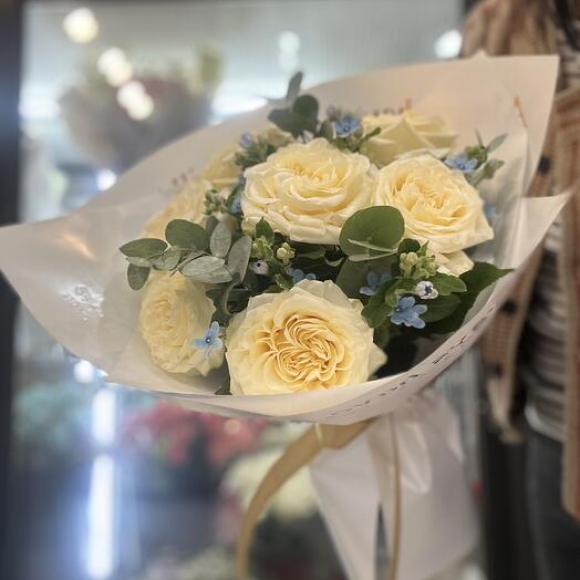 Candle light with blue