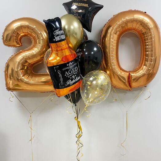 Balloon set for him for birthday