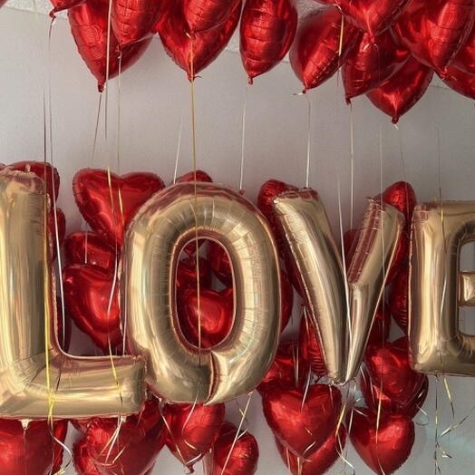СЕТ ВОЗДУШНЫХ ШАРОВ RED LOVE