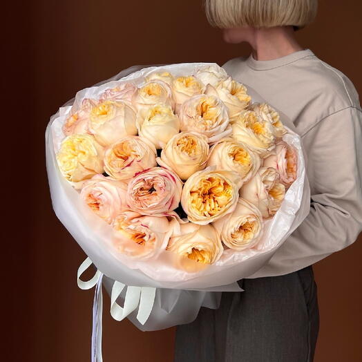 Букет из пионовидной розы Cream Expression