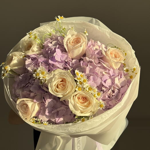 Hortensia de terciopelo