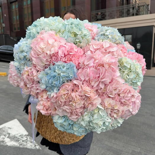 Корзина с Гортензиями