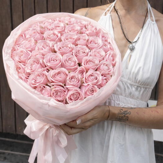 51 pink roses