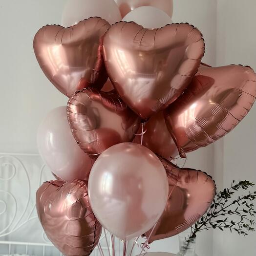 Large bouquet with hearts