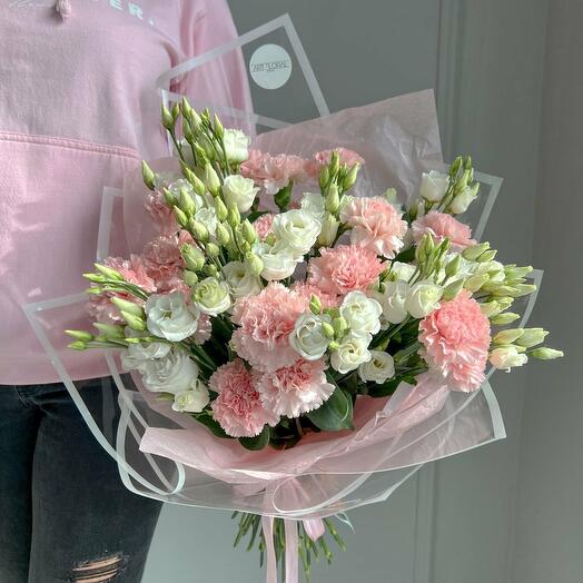 Blumenstrauss "Nelken und Lisianthus"