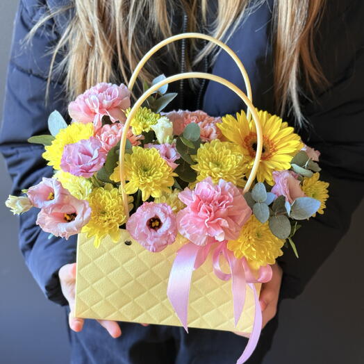 Bag with flowers