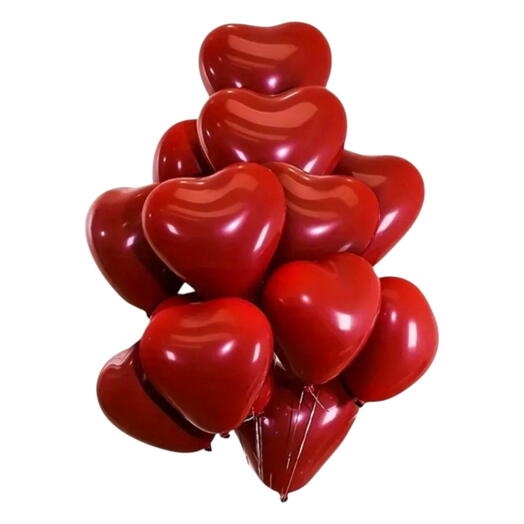 Red heart balloon set 546