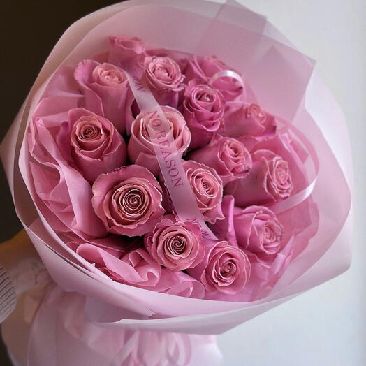 🌹Bouquet of 15 pink roses