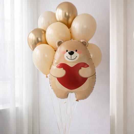 🧸 Bear Balloons Set