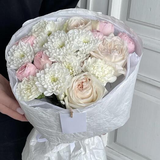 Авторский букет «Ванильное утро»