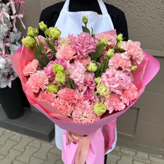 Букет eustoma X dianthus