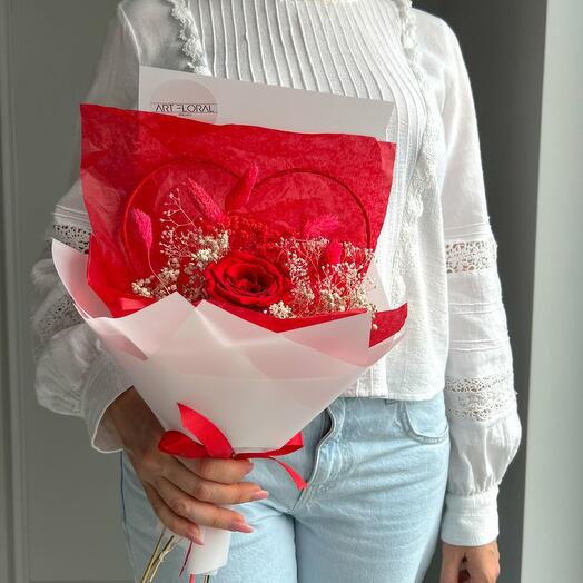 Trockenblumenstrauss "Alles Liebe"