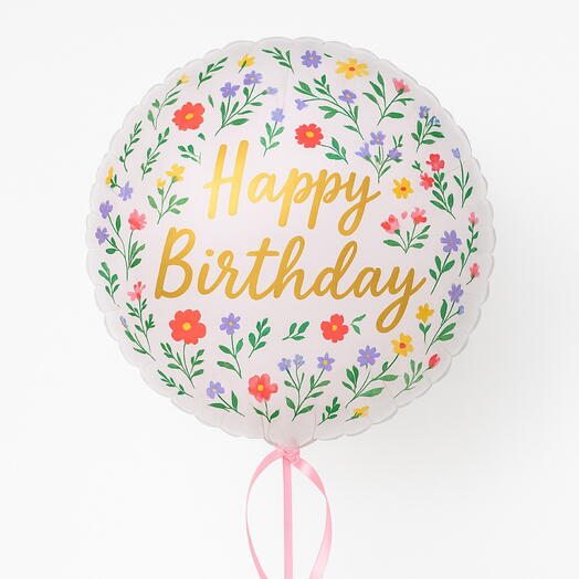 Globo Happy birthday con helio Party Deco