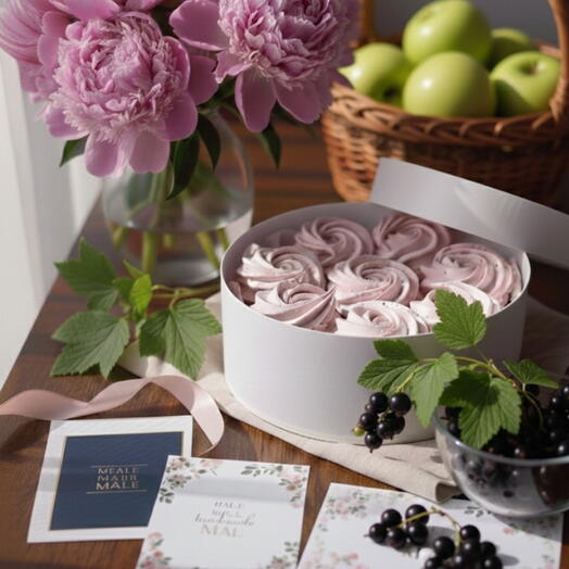 Sezonas zefīrs "Upeņu sapnis" (dabīgs un gaisīgs)