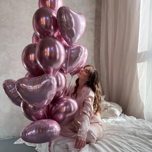 Pink Balloon Bunch