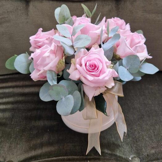 Flowers in a box rosa